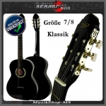 Klassik Konzert Gitarre 7/8 Steinhoff NEU Schwarz