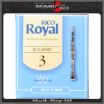 Rico Royal BDur Clarinet 3 1/2; French File Cut 10er Packung