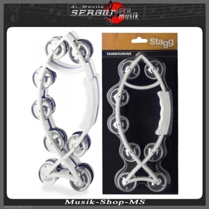 TAB-6 WH FISH TAMBOURINE 16 JING, WEISS