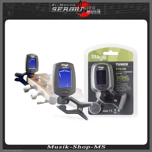 TUNER CHROMATIC CLIP STAGG CTU-C5 BK / BK