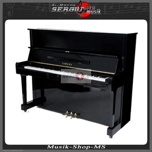 Klavier Yamaha U1A schwarz poliert.