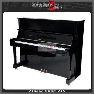 Klavier Yamaha U1F schwarz poliert.