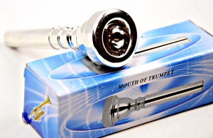 Trompetenmundstck Mundstck fr Trompete in Silber NEU 5C